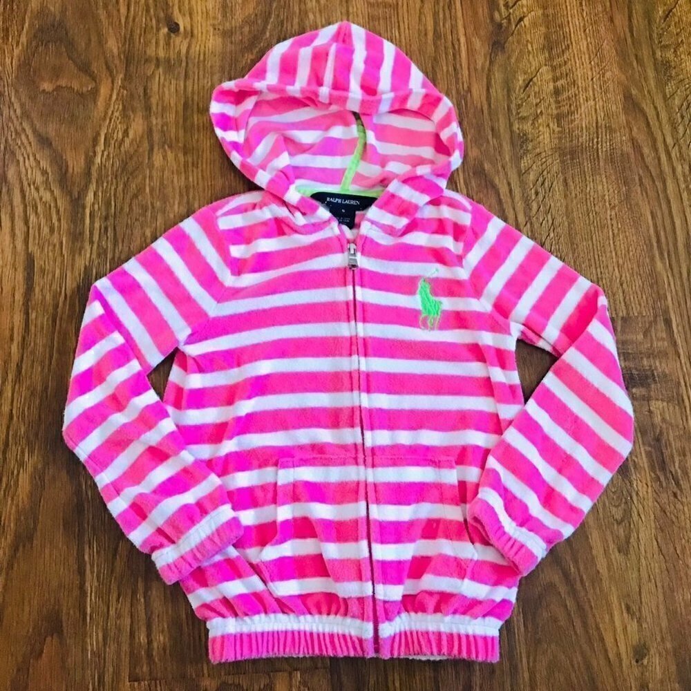 Ralph Lauren steiped terry Hoodie